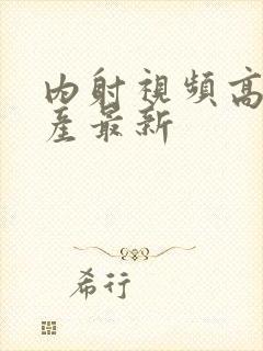 内射视频高潮国产最新