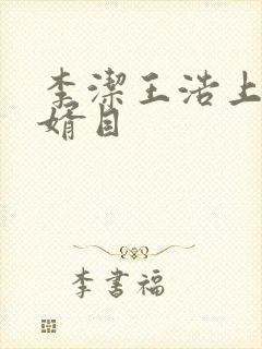 李洁王浩上门女婿目