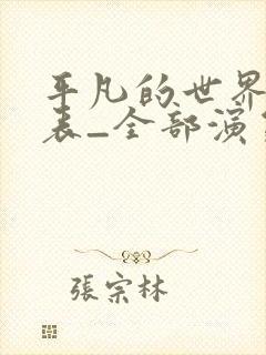 平凡的世界演员表_全部演员介绍