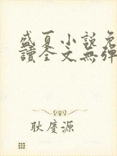 盛夏小说免费阅读全文无弹窗