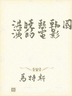 洪晓熙韩国演员演的电影封面