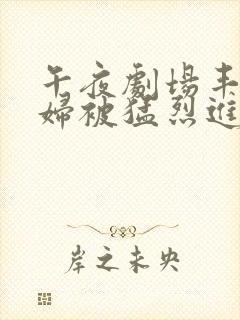 午夜剧场丰满少妇被猛烈进入封面