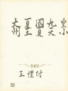 大夏国九皇子荒州王夏天小说封面