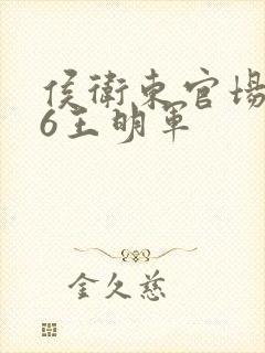 侯卫东官场笔记6王明军