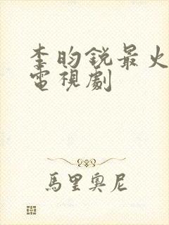 李昀锐最火十部电视剧