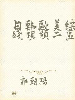 日韩欧美综合在线视频二区