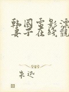 韩国电影漂亮的妻子在线观看封面