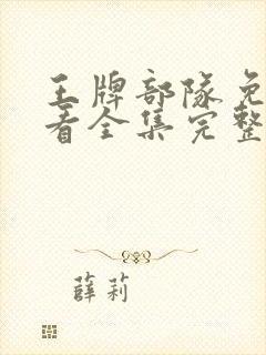 王牌部队免费观看全集完整版