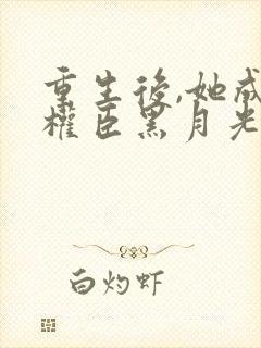 重生后,她成了权臣黑月光小说封面