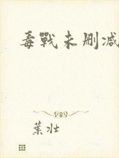 毒战未删减封面