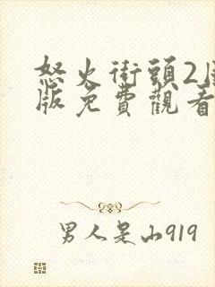 怒火街头2国语版免费观看高清