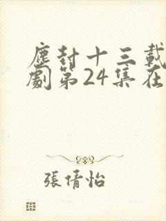 尘封十三载电视剧第24集在线观看封面