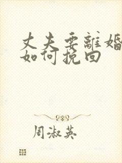 丈夫要离婚妻子如何挽回封面