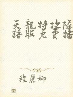 天龙特攻队2国语版免费播放