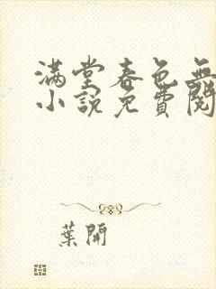 满堂春色无人问小说免费阅读