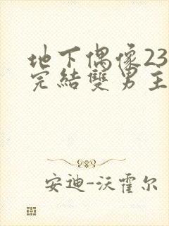 地下偶像23集完结双男主剧情封面