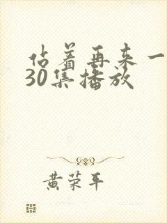 站着再来一次第30集播放