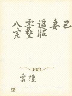 八零追妻已太迟完整版