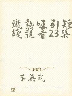 炽热吸引短剧在线观看23集