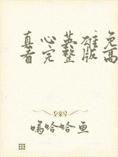 真心英雄免费观看完整版高清封面