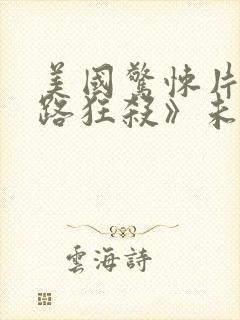 美国惊悚片《末路狂杀》未删减版在封面