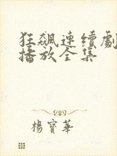 狂飙连续剧免费播放全集封面