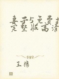 妻子5免费播放完整版高清韩剧