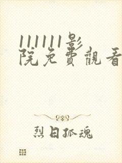 111111影院免费观看电视剧大全