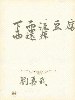 下面流豆腐渣东西还痒