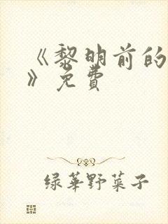 《黎明前的抉择》免费