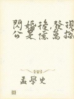 闪婚后,发现老公是亿万总裁封面