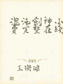 混沌剑神小说免费完整在线阅读