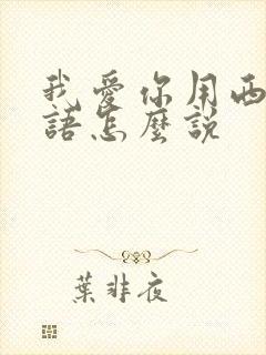 我爱你用西班牙语怎么说封面