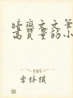 暗恋文文笔好的高质量的小说