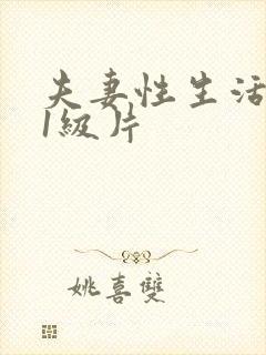 夫妻性生活黄色1级片封面