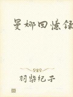 曼娜回忆录小说