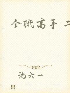 全职高手 二季封面