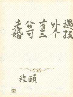 老公有外遇想离婚可三个孩子怎么办