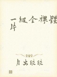 一级全裸体黄色片