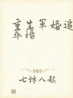 重生军婚追妻火葬场