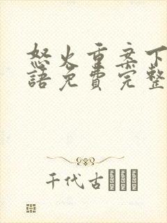 怒火重案下载国语免费完整版封面