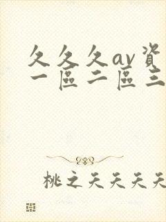 久久久av资源一区二区三区