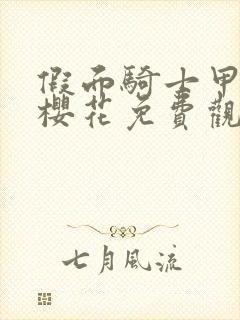 假面骑士甲斗王樱花免费观看