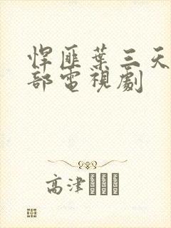 悍匪叶三天是哪部电视剧