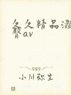 久久精品涩爱蜜臀av