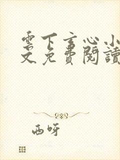 云下玄心小说全文免费阅读封面