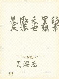 凤傲天里的黄毛反派也想幸福