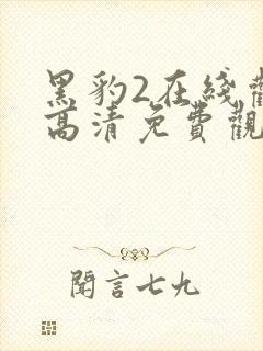 黑豹2在线观看高清免费观看完整版封面