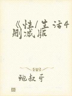 《性/生活4未删减版封面