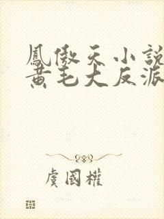 凤傲天小说里的黄毛大反派也想要幸福漫画